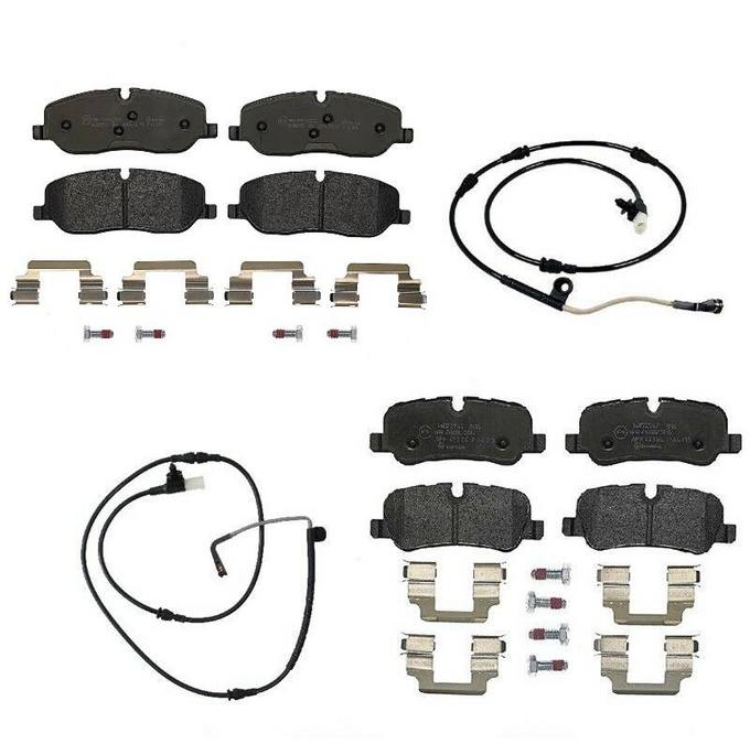 Land Rover Brakes Kit - Brembo Pads Front  and Rear (Low-Met) SOE000025 - Brembo 1563795KIT